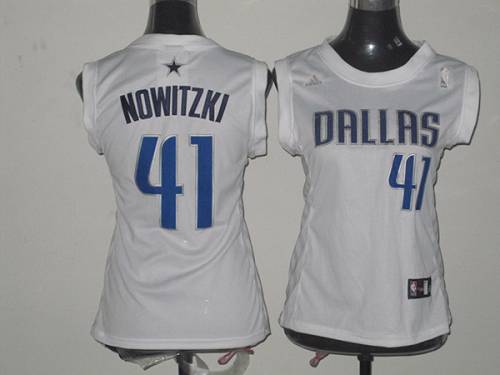 Dirk Nowitzki Dallas Mavericks white Fashion jersey