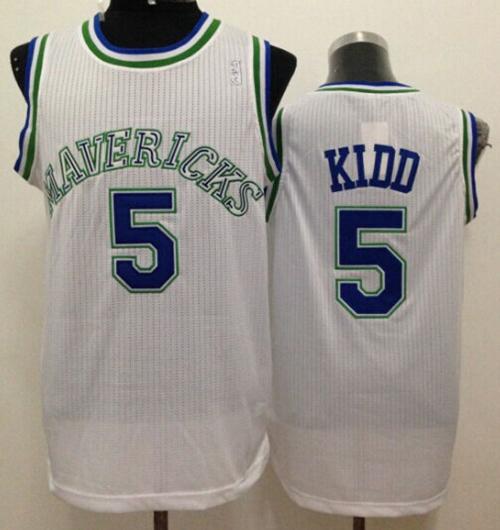 Jason Kidd Dallas Mavericks white Throwback jersey