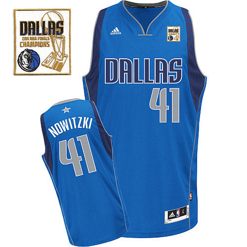 Champion Patch Dallas Mavericks blue jersey