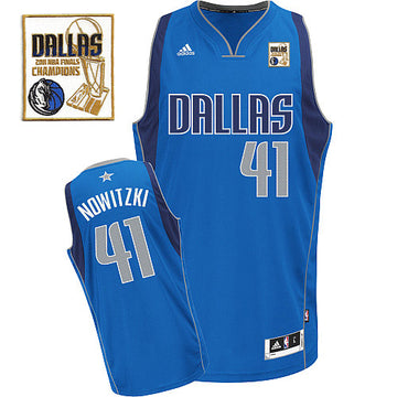 Champion Patch Dallas Mavericks blue jersey