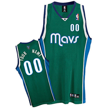 Custom Dallas Mavericks green Authentic jersey