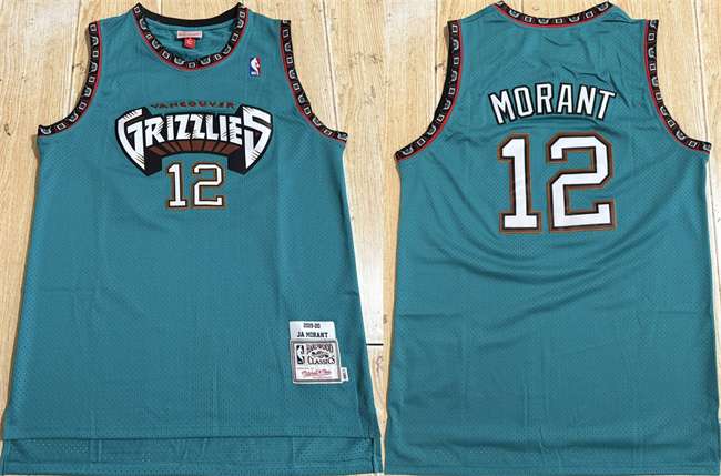Ja Morant Memphis Grizzlies teal Throwback jersey