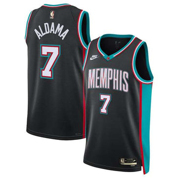 Santi Aldama Memphis Grizzlies black Classic jersey