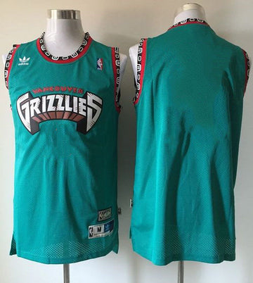 Custom Memphis Grizzlies green Throwback jersey