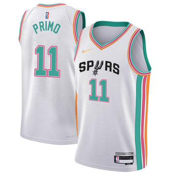 Men' San Antonio Spurs San Antonio Spurs white City Edition jersey