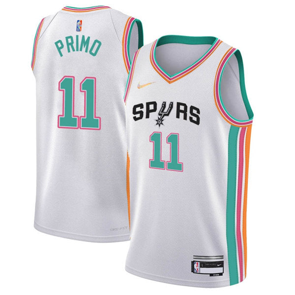 Men' San Antonio Spurs San Antonio Spurs white City Edition jersey