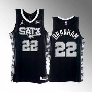 Custom San Antonio Spurs black jersey