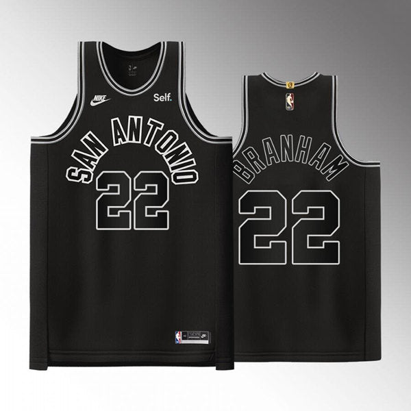 Custom San Antonio Spurs black jersey