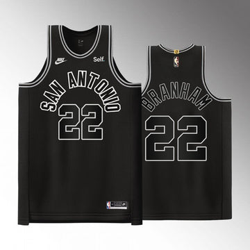 Custom San Antonio Spurs black jersey