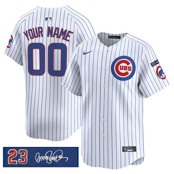 Custom Chicago Cubs white jersey