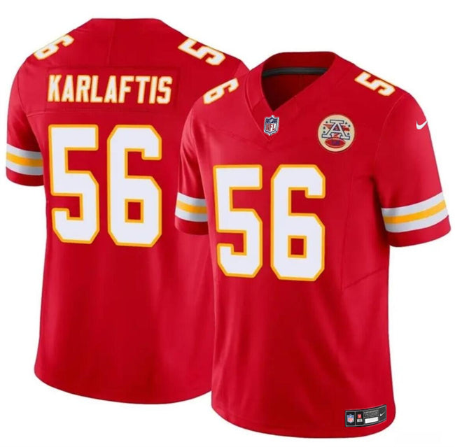 George Karlaftis Kansas City Chiefs red jersey