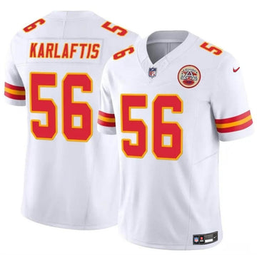 George Karlaftis Kansas City Chiefs white jersey
