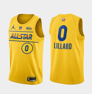 Damian Lillard NBA All-Star yellow jersey