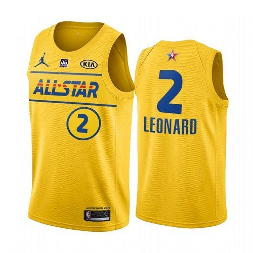 Kawhi Leonard NBA All-Star yellow jersey