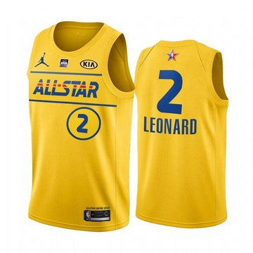 Kawhi Leonard NBA All-Star yellow jersey
