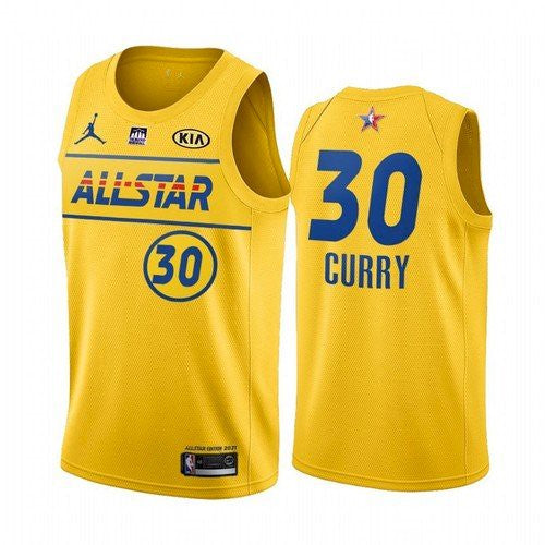 Stephen Curry NBA All-Star yellow jersey