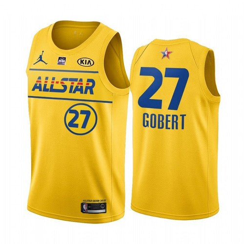 Utah Jazz NBA All-Star yellow jersey