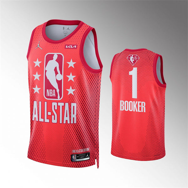 Devin Booker NBA All-Star maroon jersey