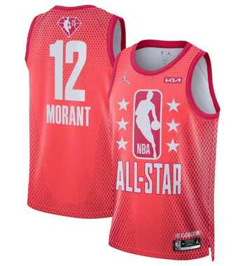 Ja Morant NBA All-Star maroon jersey
