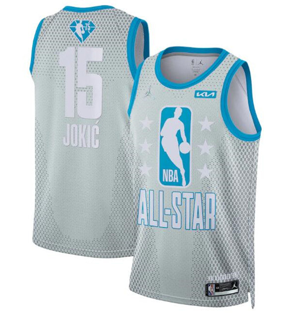 Nikola Jokic NBA All-Star gray jersey