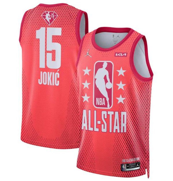 Nikola Jokic NBA All-Star maroon jersey