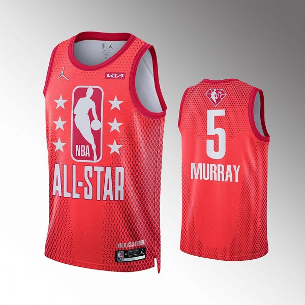 Dejounte Murray NBA All-Star maroon jersey