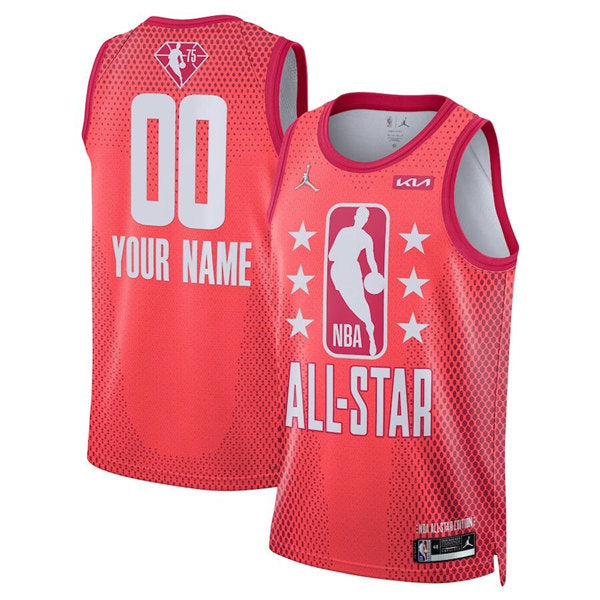 Custom NBA All-Star maroon jersey