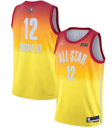 Ja Morant NBA All-Star orange Game jersey