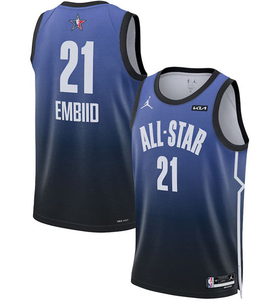 Joel Embiid NBA All-Star blue Game jersey
