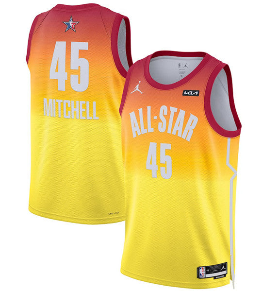 Donovan Mitchell NBA All-Star orange Game jersey