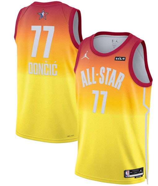 Luka Doncic NBA All-Star orange Game jersey