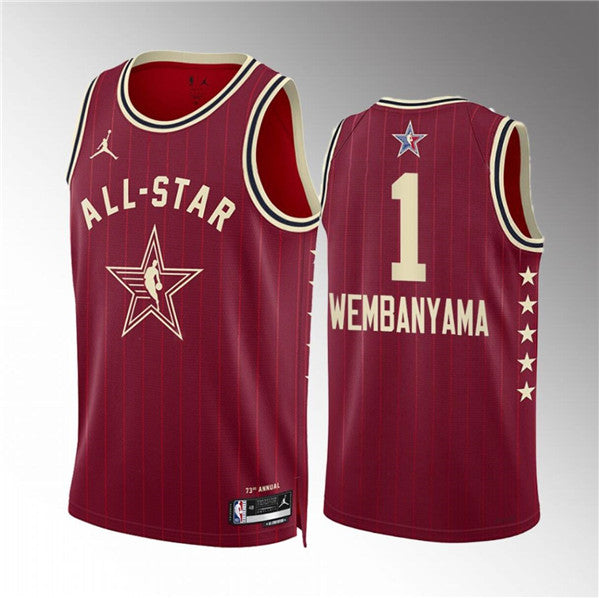 Victor Wembanyama NBA All-Star crimson jersey