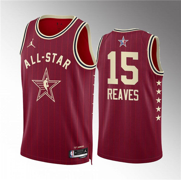 Austin Reaves NBA All-Star crimson jersey