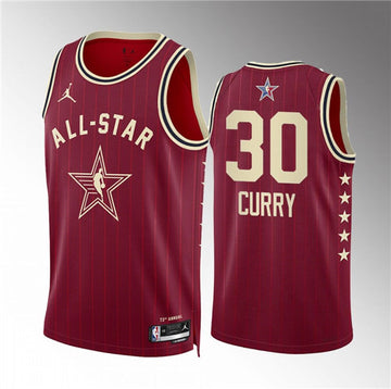 Stephen Curry NBA All-Star crimson jersey