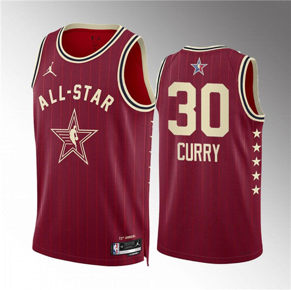Stephen Curry NBA All-Star crimson jersey