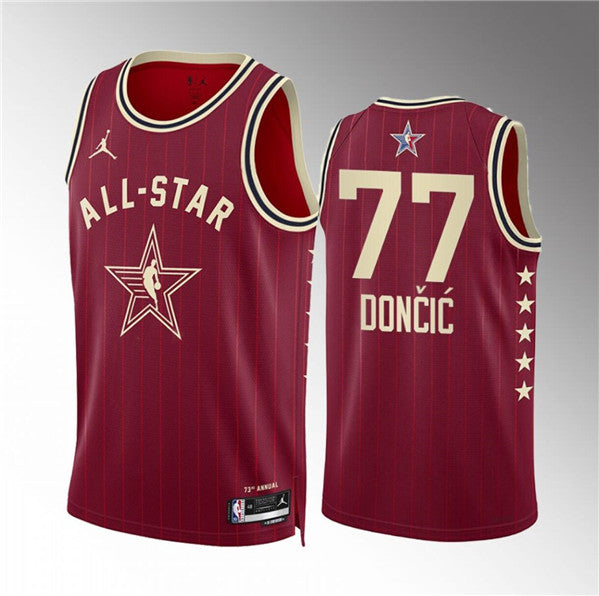 Luka Doni NBA All-Star crimson jersey