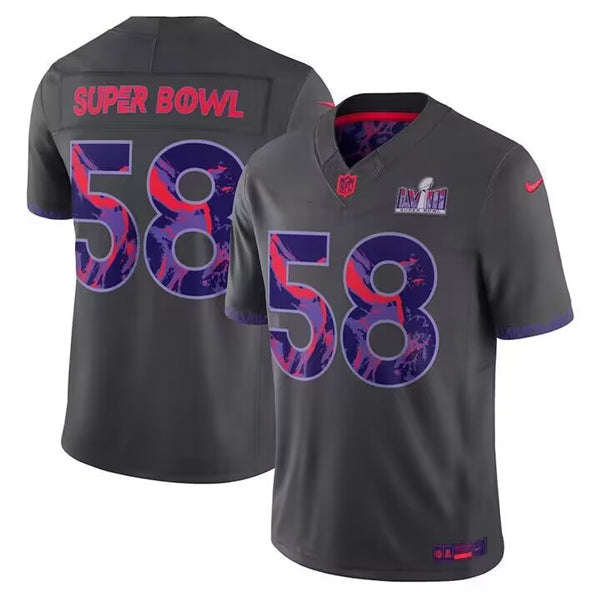 Super Bowl LVIII Patch anthracite jersey