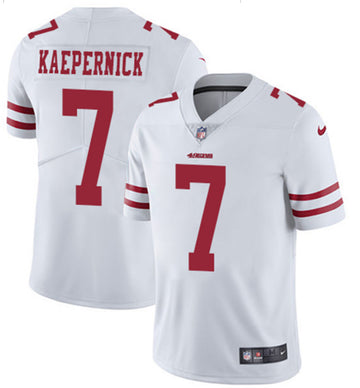 49ers #7 Colin Kaepernick White Jersey