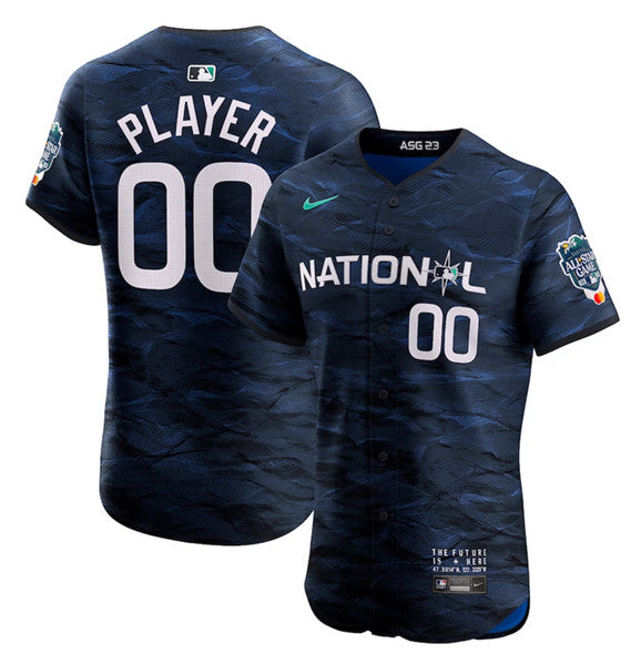 Custom Stittched MLB All-Star royal jersey