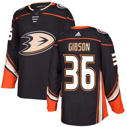 John Gibson Anaheim Ducks black jersey