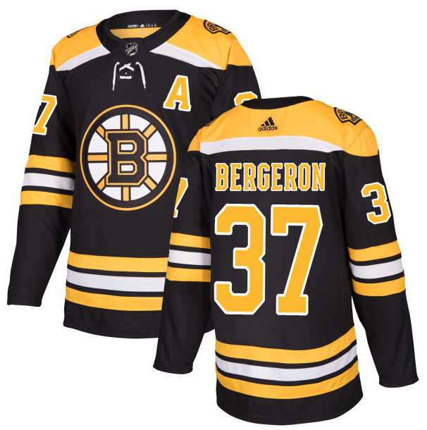 Patrice Bergeron Boston Bruins black jersey