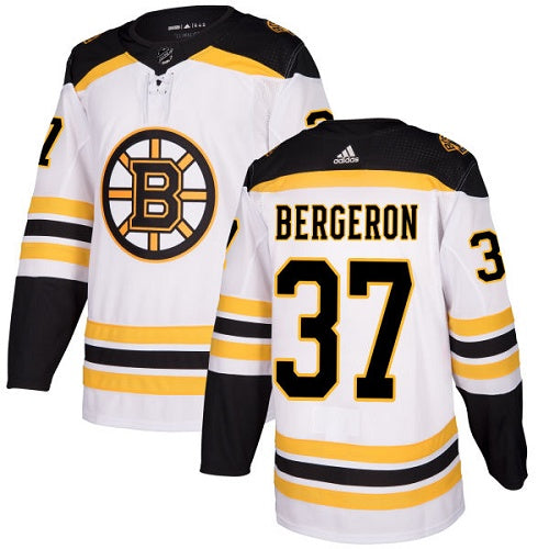 Patrice Bergeron Boston Bruins white jersey