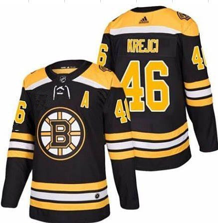 David Krejci Boston Bruins black jersey