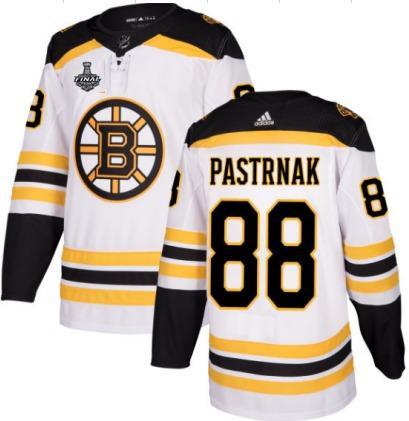 David Pastrnak Boston Bruins white jersey