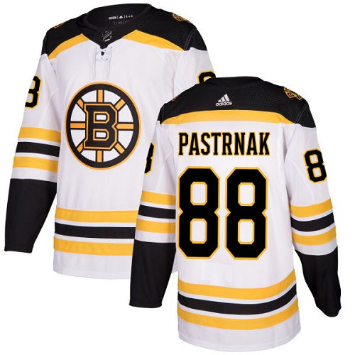 David Pastrnak Boston Bruins white jersey