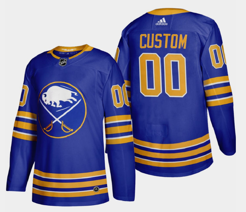 Custom Buffalo Sabres blue jersey