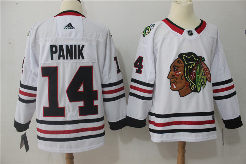 Richard Panik Chicago Blackhawks white jersey