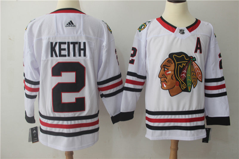 Duncan Keith Chicago Blackhawks white jersey
