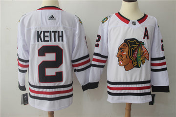 Duncan Keith Chicago Blackhawks white jersey