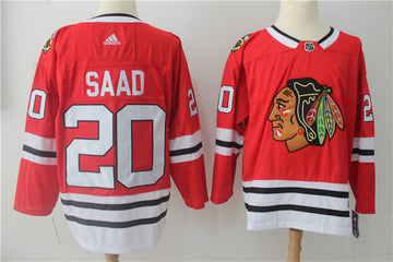 Brandon Saad Chicago Blackhawks red jersey